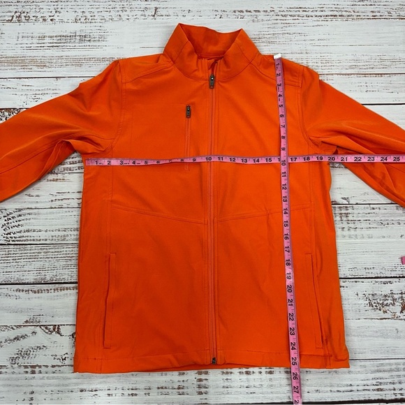 Graham Luxe by 1764 Men’s size Small Red Orange Kash Zip Up Golf Jacket NEW - Picture 7 of 11
